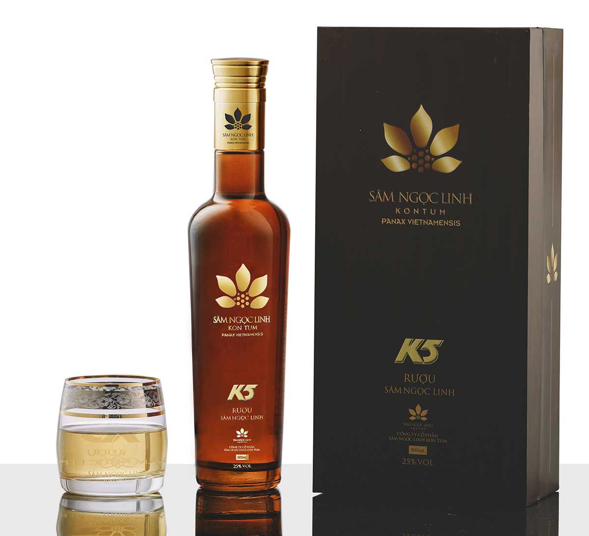 TPBS Rượu Gold Sâm Ngọc Linh K5 (500ml)