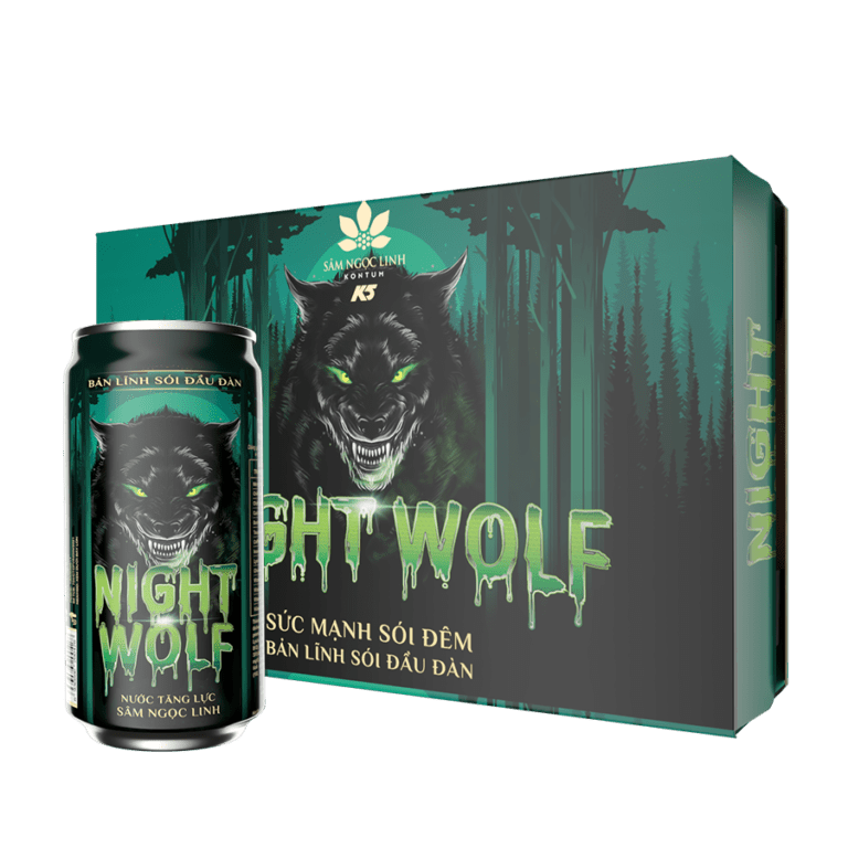 TPBVSK Nước Tăng Lực Night Wolf Sâm Ngọc Linh (Sói đêm)