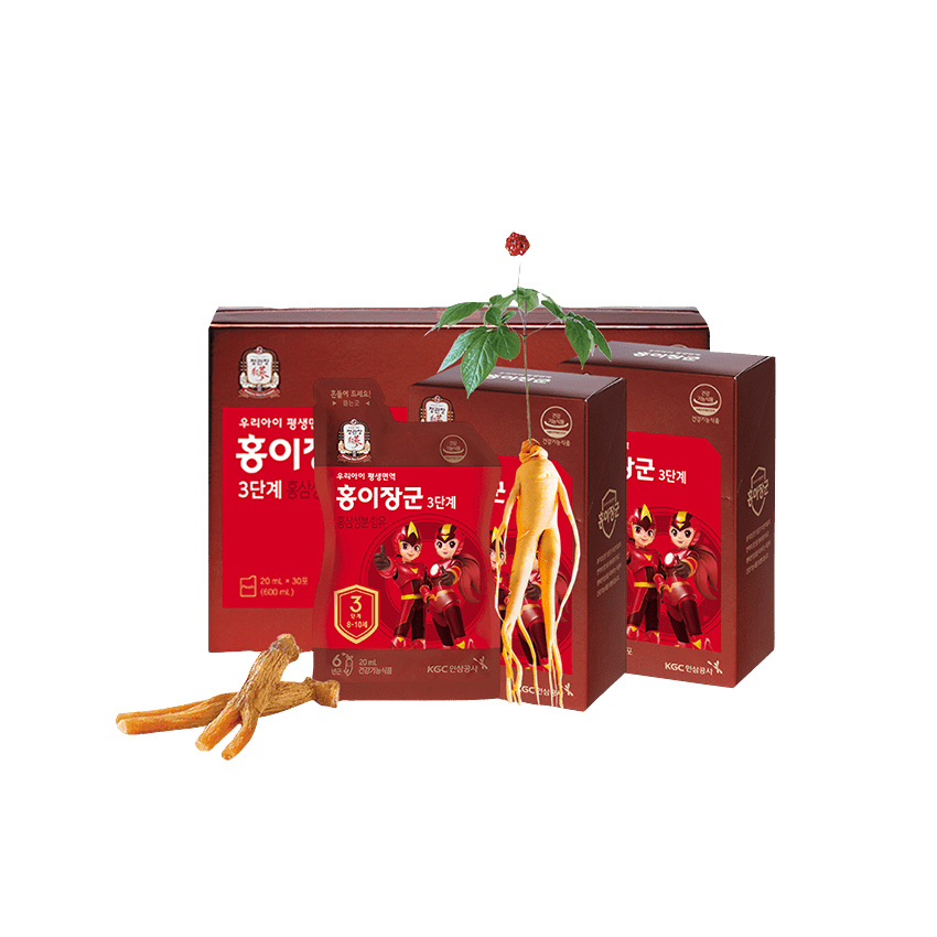 Hồng Sâm Trẻ Em KGC Cheong Kwan Jang Số 3 (8-10 tuổi) - 20ml x 30 Gói
