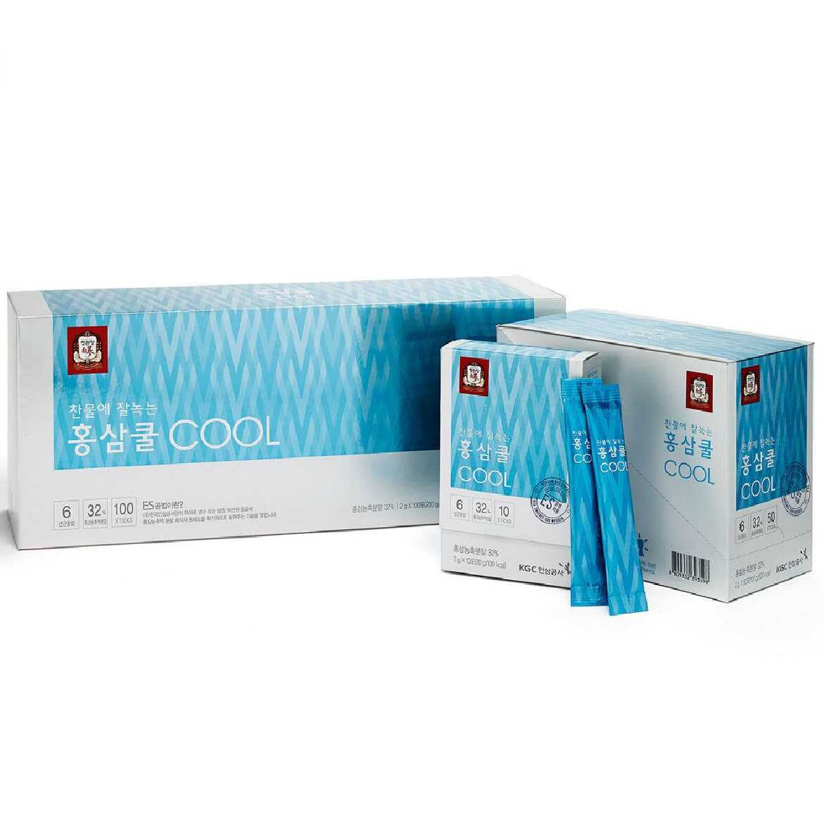 Trà Hồng Sâm KGC Hòa Tan Tea Cool (100 Gói)