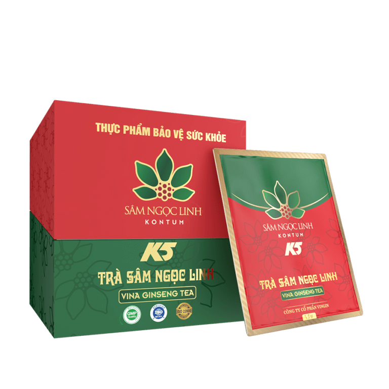 Trà Sâm Ngọc Linh K5 (Vina Giseng Tea) – Hộp 20 Gói