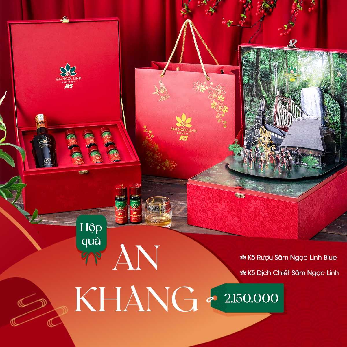 Hộp Quà An Khang - Sâm Ngọc Linh K5